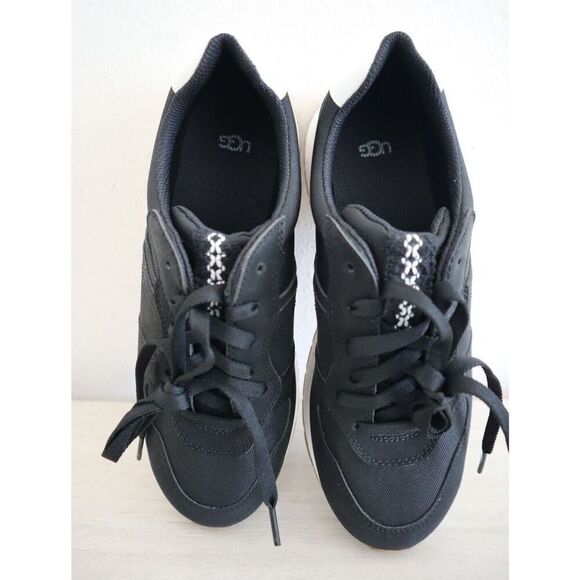 UGG 1136855 Women's Sz 7.5 Black/Coconut Milk White ReTrainer Sneaker Shoes - Picture 4 of 11